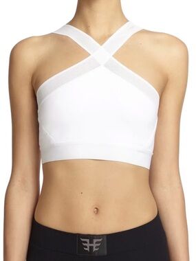 NWOT HEROINE SPORT X BRA WHITE M